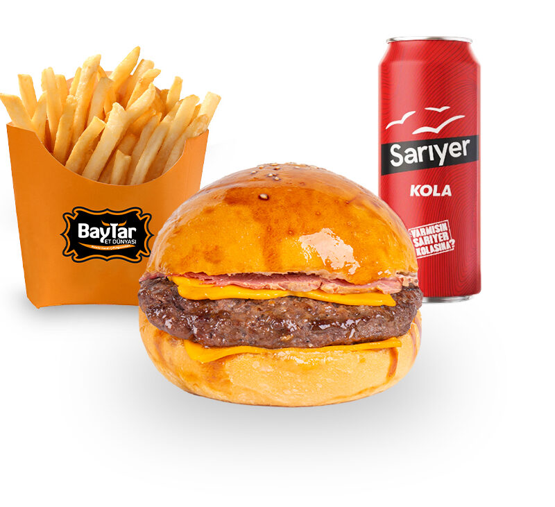 Füme Burger Menü (120gr.)